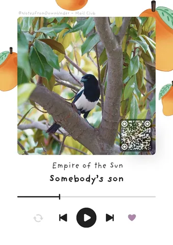 Song of the month card